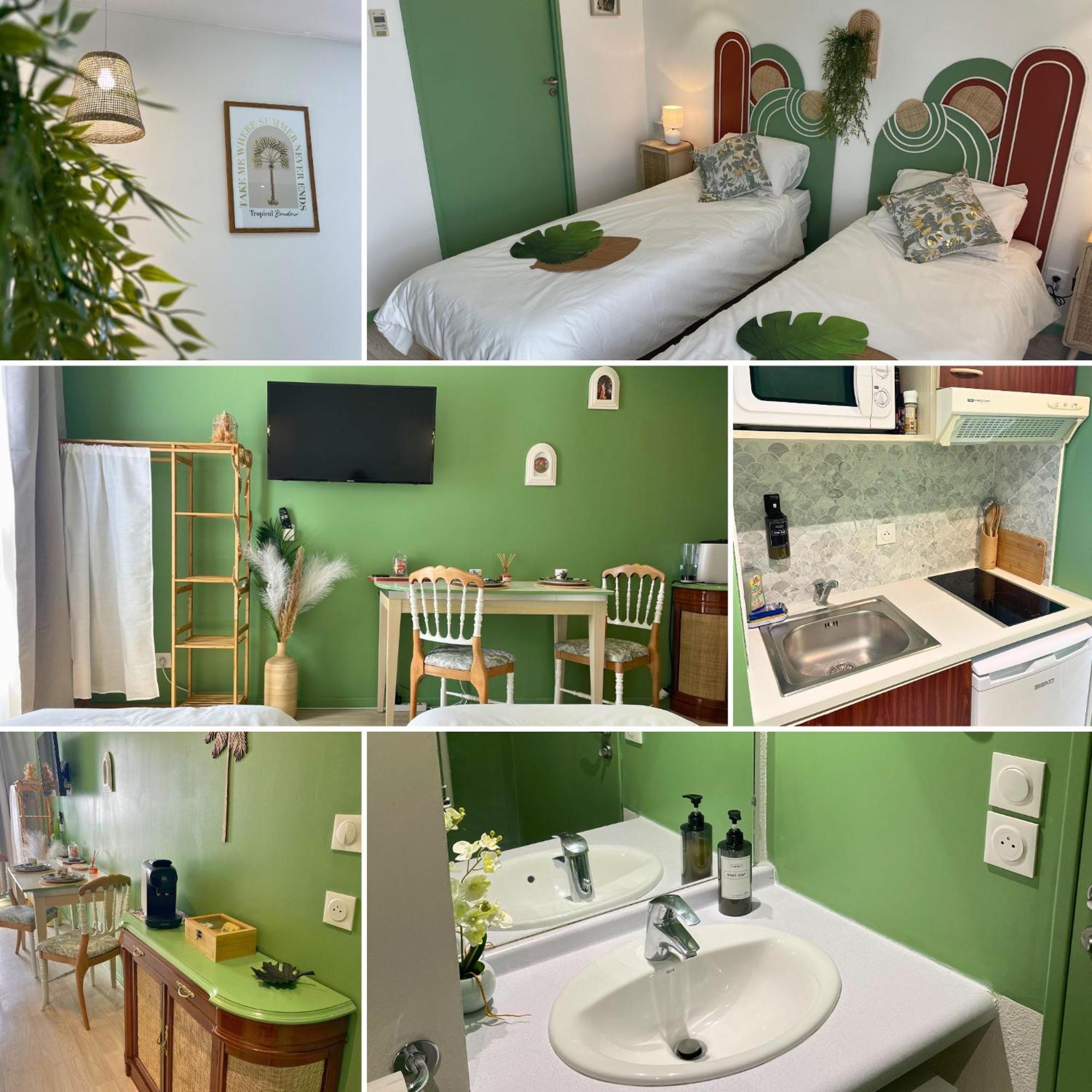 Boudoir - Clim-Wifi-Twin-Gare Apartment Lourdes Luaran gambar